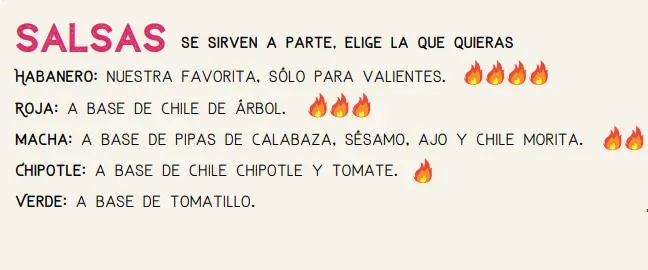 Habanero Taquería Menú Precios España (Actualizada 2024)