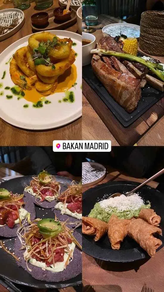 Bakán Menú Precios España (Actualizada 2024)